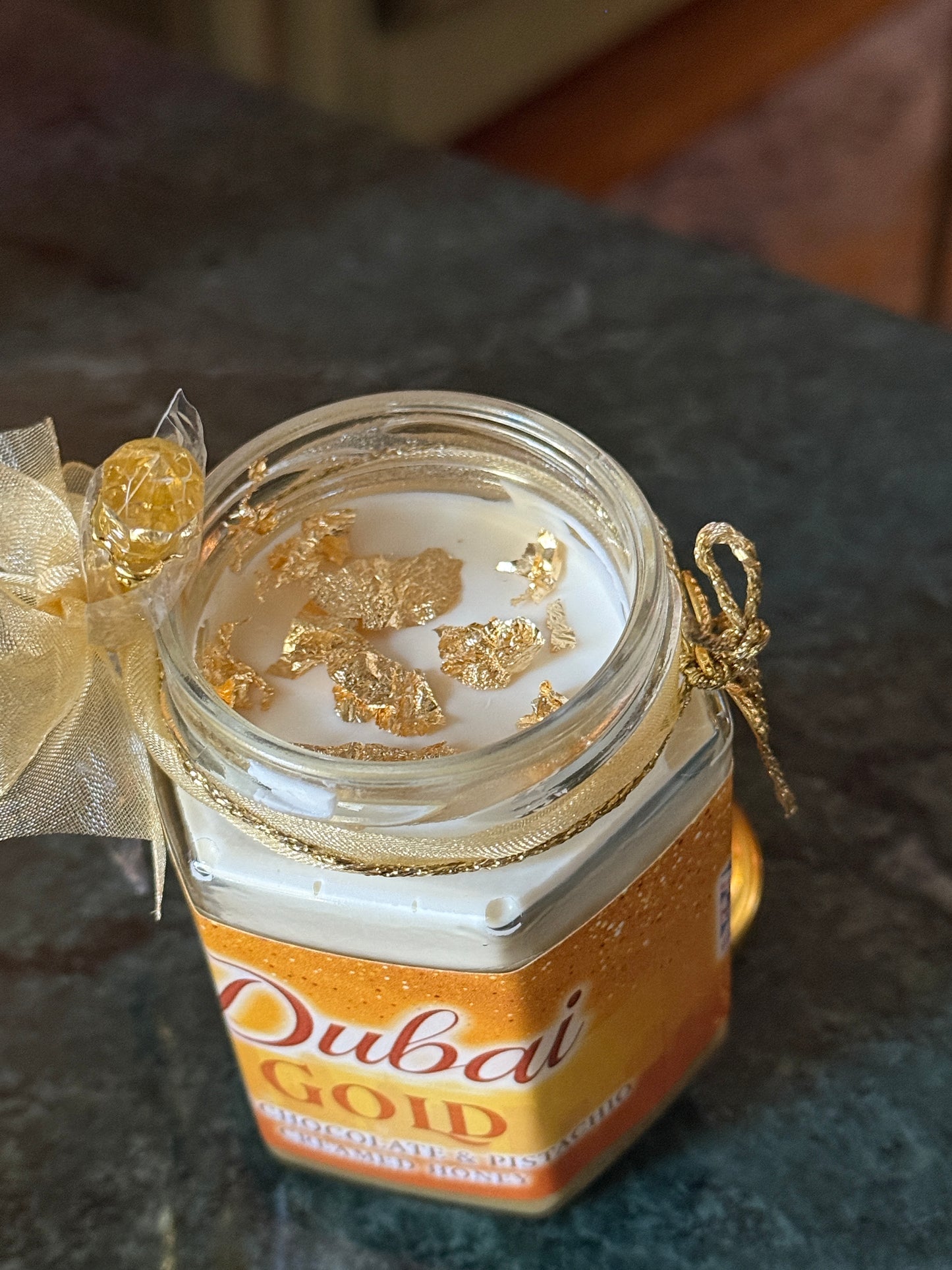 Dubai Chocolate Bar – Gold Edition Pistachio Creamed Honey – White Chocolate Ganache – Edible Gold Leaf – Luxury Honey Gift - The Creamed Honey Shop