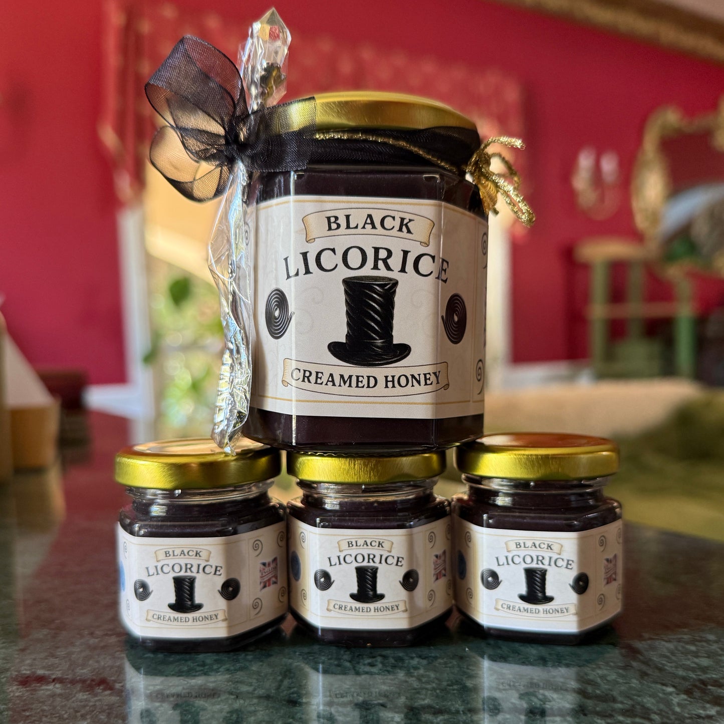 Bold and sweet licorice honey from the Summer Scoops Collection—gift for true black licorice lovers.