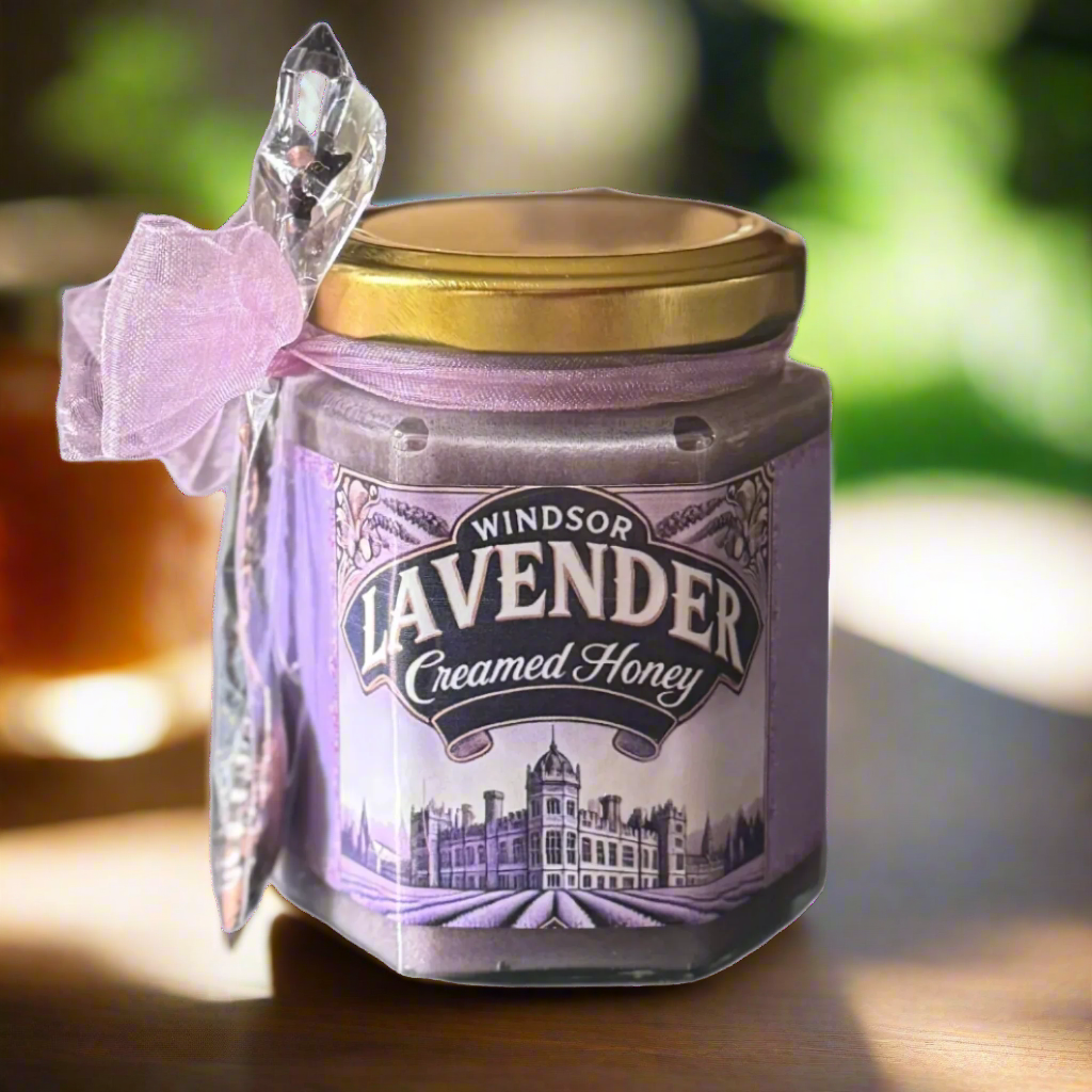 Lavender Creamed Honey in a glass jar – smooth, whipped raw honey infused with floral lavender, perfect for tea and gourmet pairings."
✅ Alternative Options (For Variation in Different Images)
📌 "Jar of Lavender Creamed Honey – rich, velvety texture with natural lavender, ideal for drizzling over scones and stirring into tea."
📌 "Artisanal Lavender Creamed Honey – handcrafted, spreadable honey infused with real lavender for a floral and soothing taste."
📌 "Luxury Lavender Creamed Honey – small-batch raw