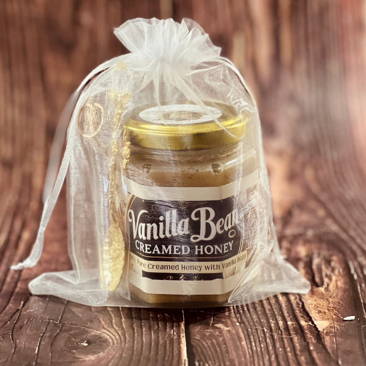 Premium Vanilla Bean Creamed Honey β 6oz Glass Jar, Ideal Gift for Holidays & Birthdays