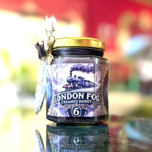Whipped creamed honey with Earl Grey tea and vanilla – elegant artisan spread styled for afternoon tea or gift giving