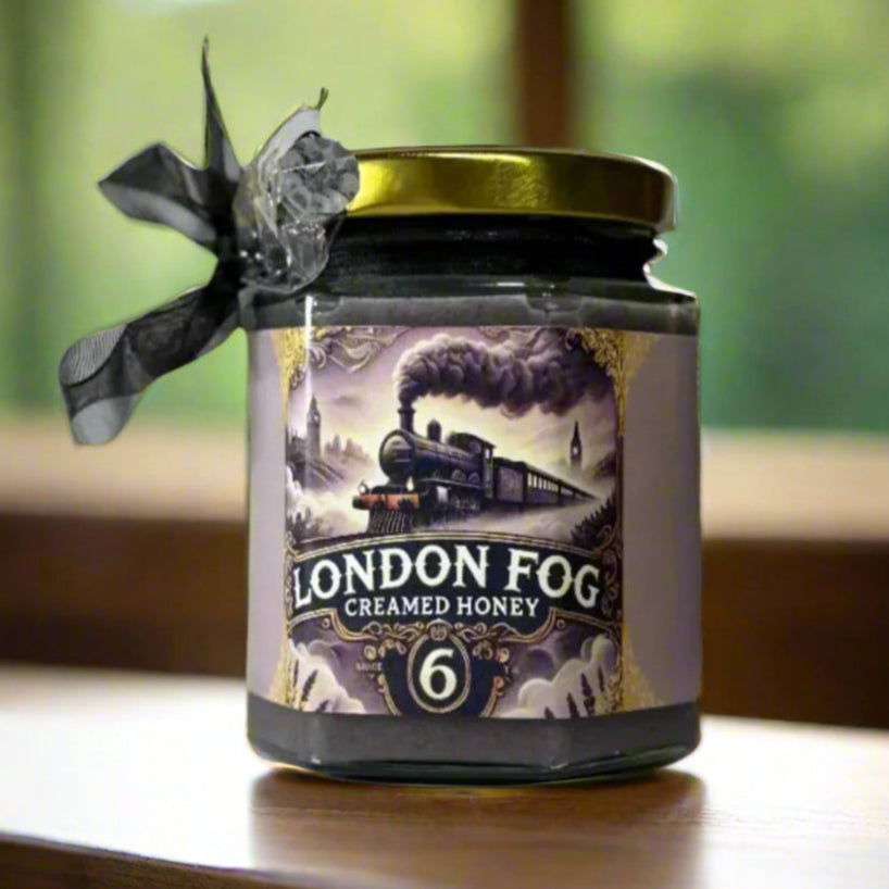 Lavender Creamed Honey in a glass jar – smooth, whipped raw honey infused with floral lavender, perfect for tea and gourmet pairings."

✅ Alternative Options (For Variation in Different Images)
📌 "Jar of Lavender Creamed Honey – rich, velvety texture with natural lavender, ideal for drizzling over scones and stirring into tea."
📌 "Artisanal Lavender Creamed Honey – handcrafted, spreadable honey infused with real lavender for a floral and soothing taste."
📌 "Luxury Lavender Creamed Honey – small-batch raw
